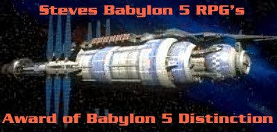 Steve's Babylon 5 RPG's Award.